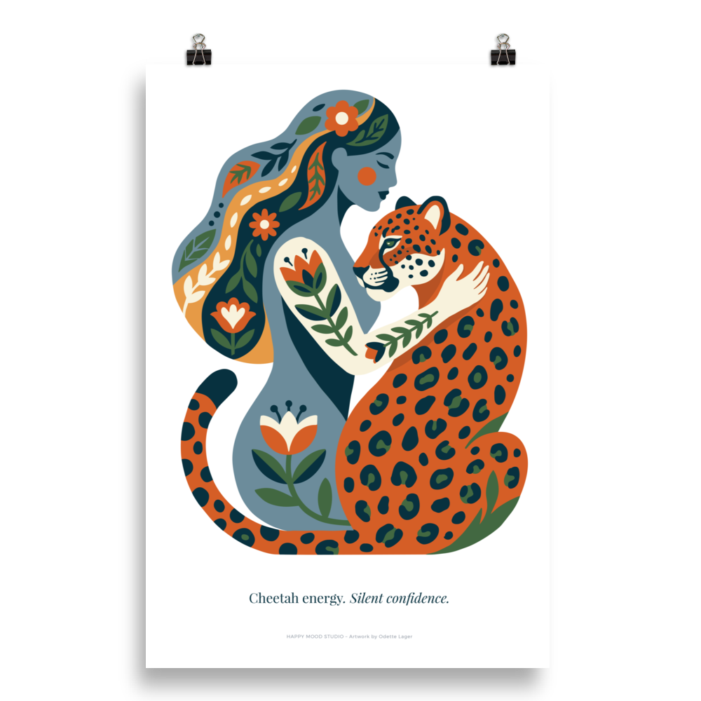 Cheetah energy – Enhanced Matte Paper Poster (in)