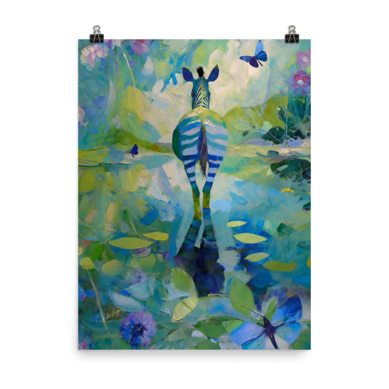 Zebranight – Enhanced Matte Paper Poster (in)