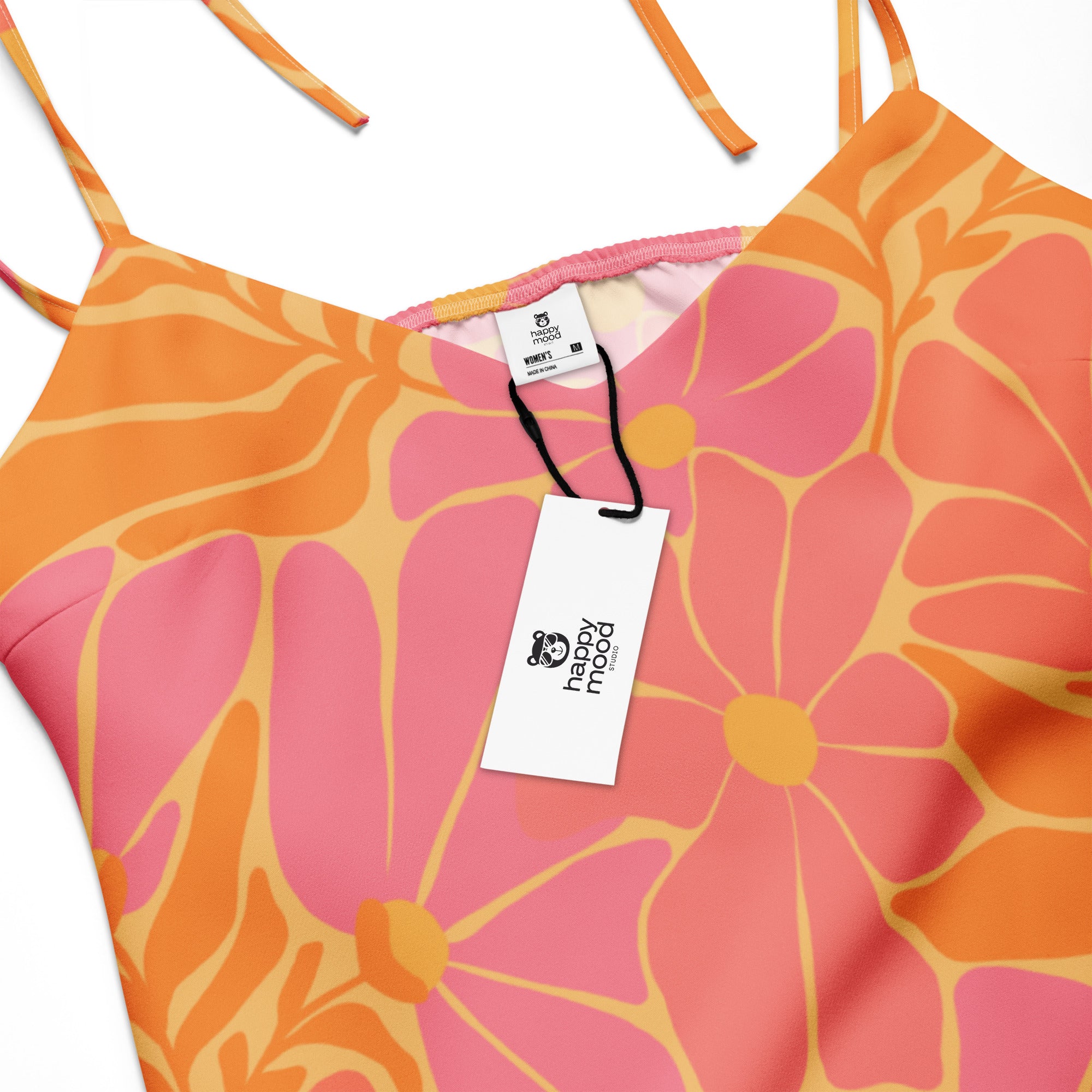 Happy 70s – Tie-strap midi dress