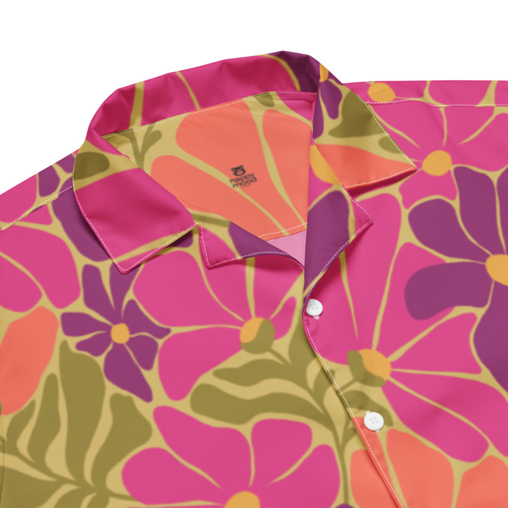 Happy 70s - Unisex button shirt