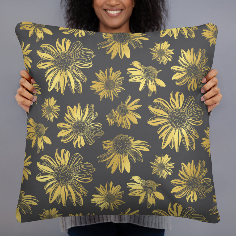 Golden flowers – Basic Pillow