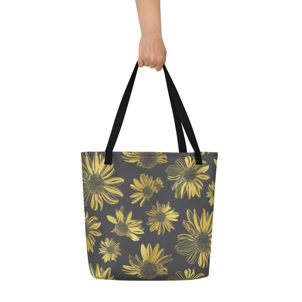 Beach Bag - Golden flower