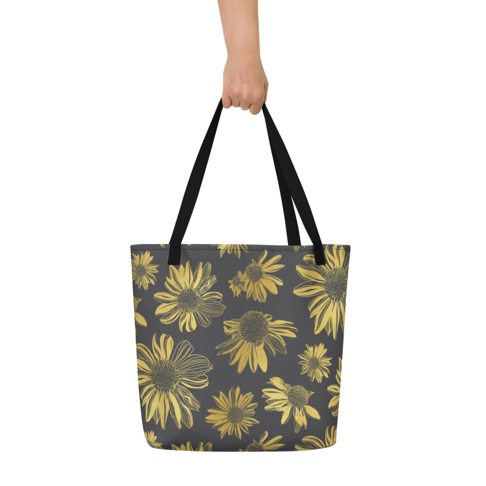 Beach Bag - Golden flower