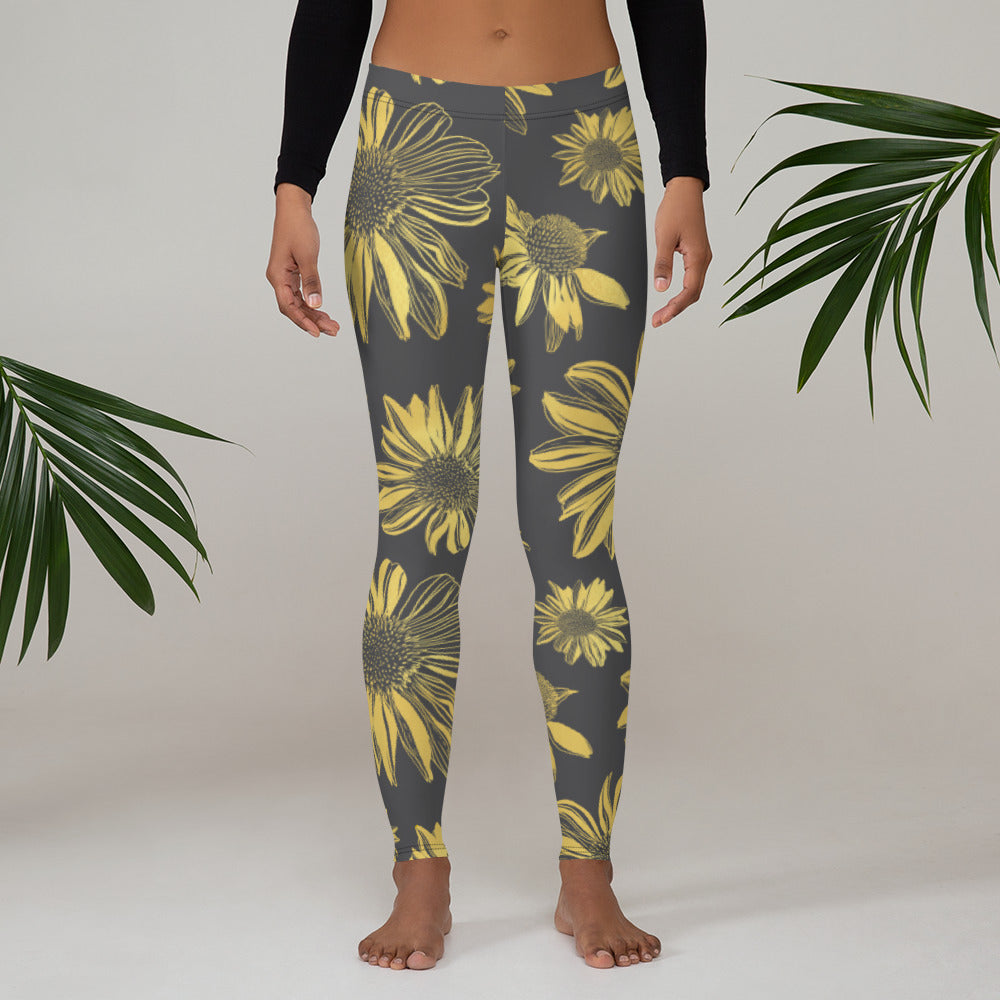 Leggings - Golden flowers