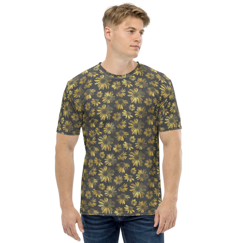 Men's T-shirt - Golden flowers