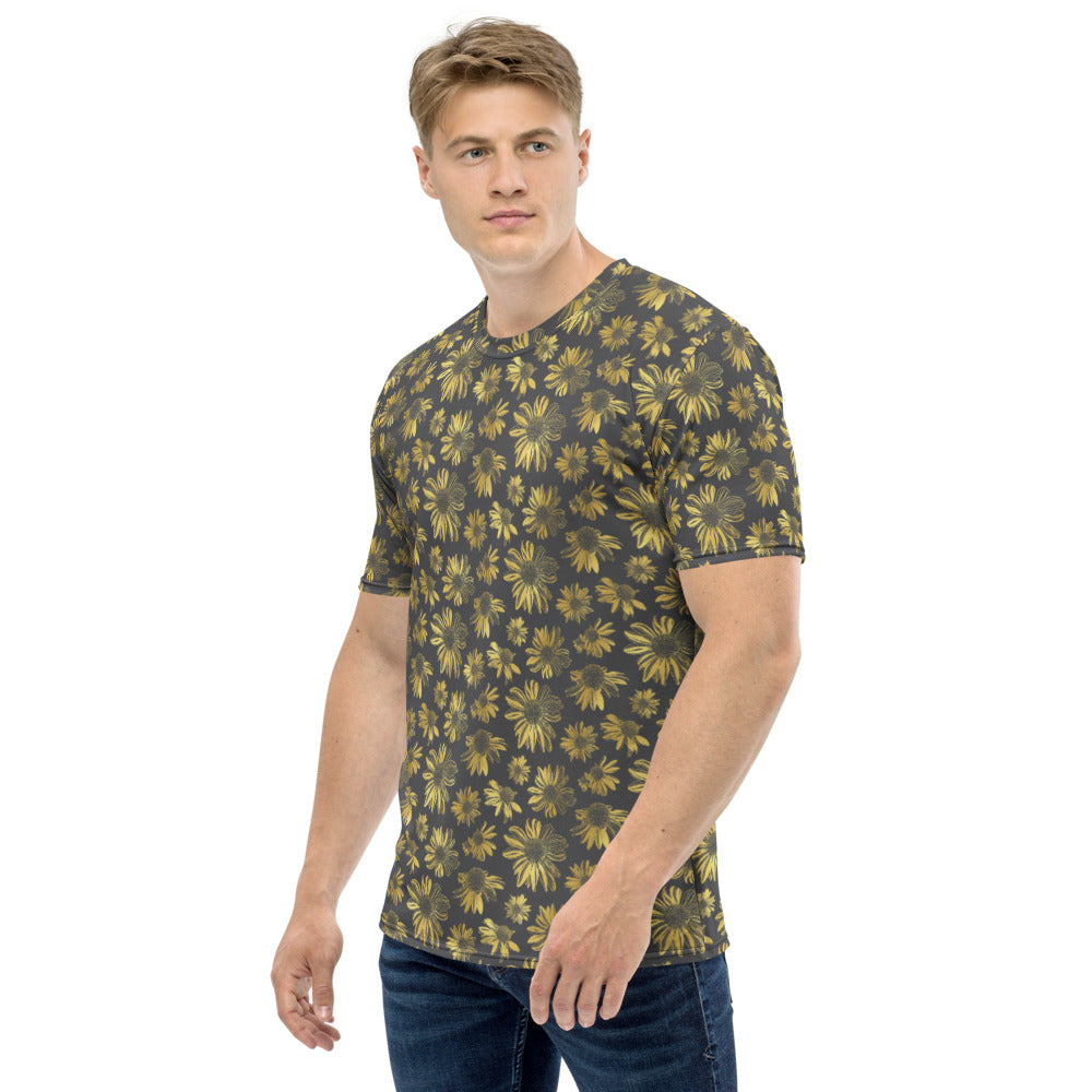 Men's T-shirt - Golden flowers
