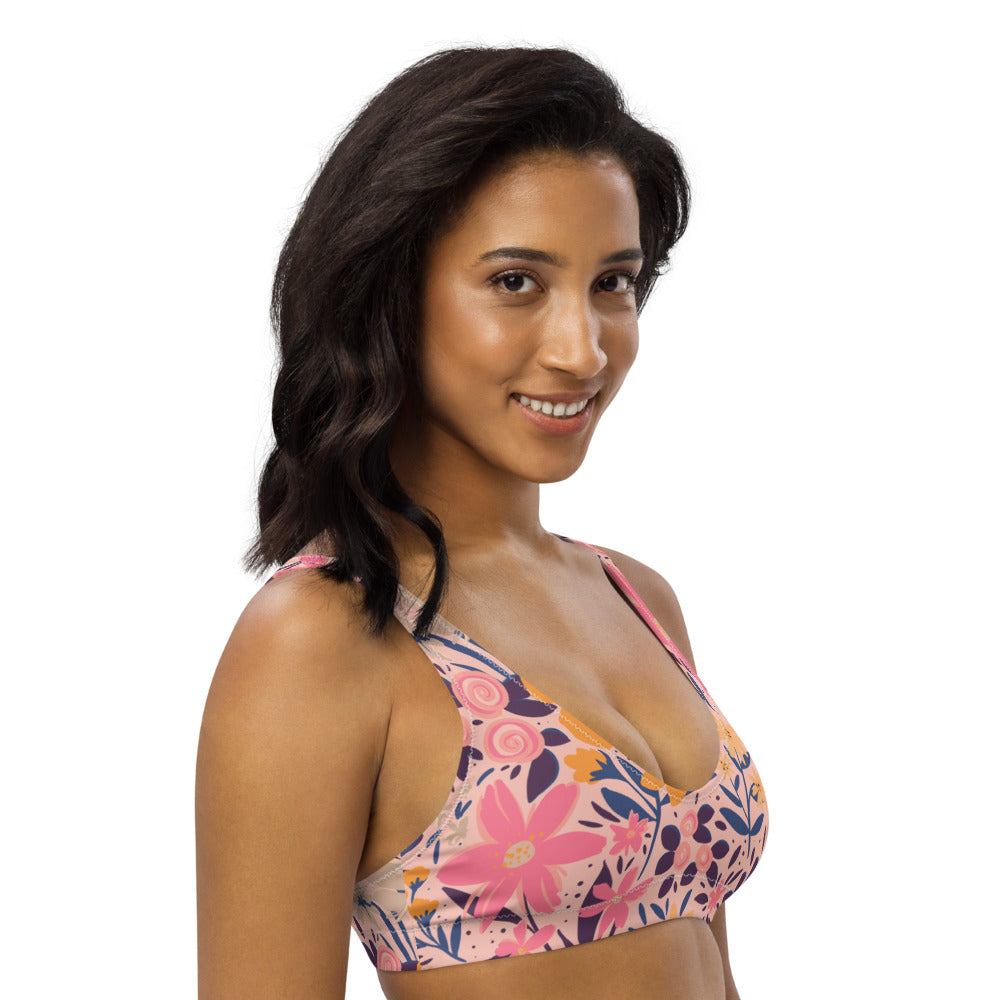 Summer romance - Recyled padded bikini top