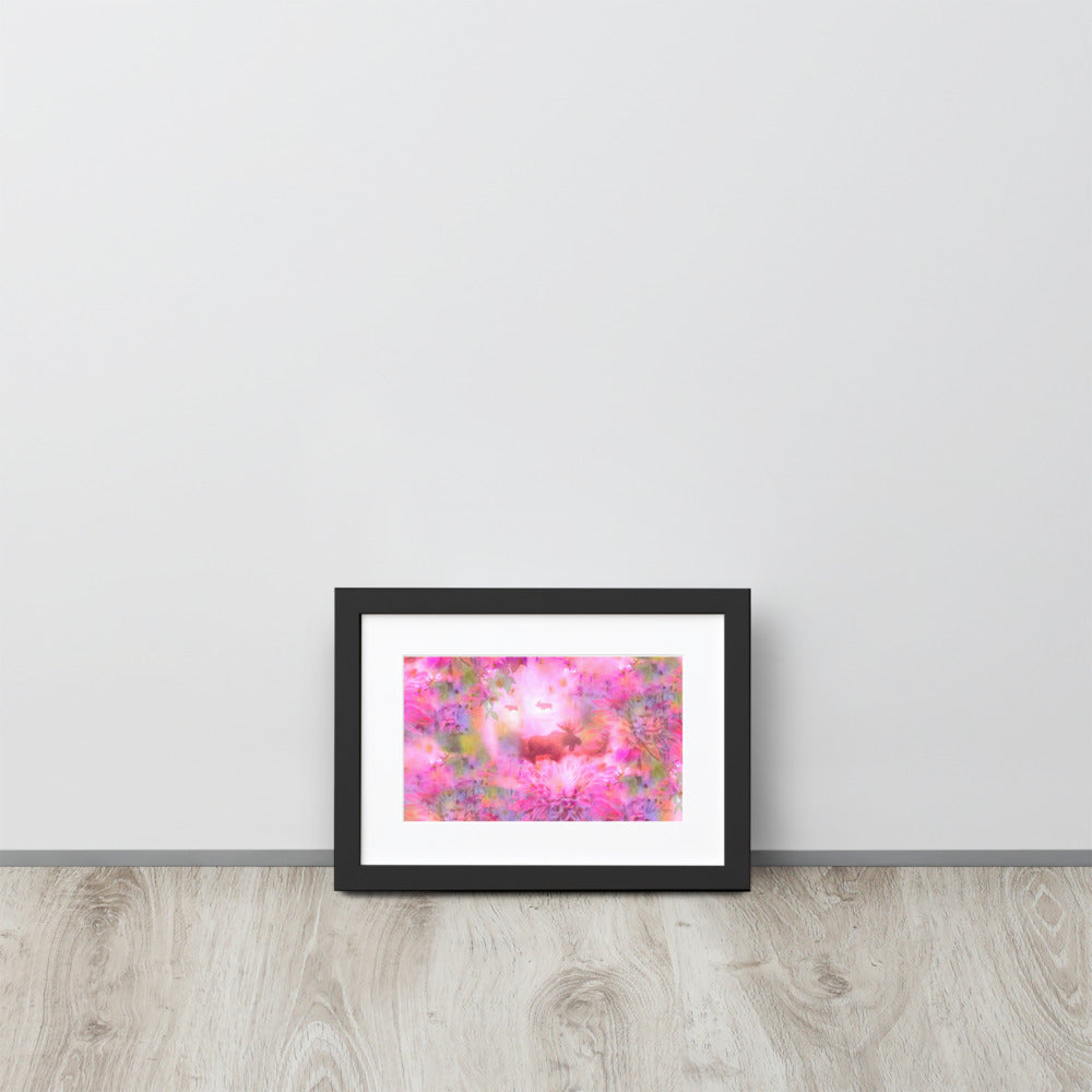 Matte Paper Framed Poster – Fairytail moose and friends