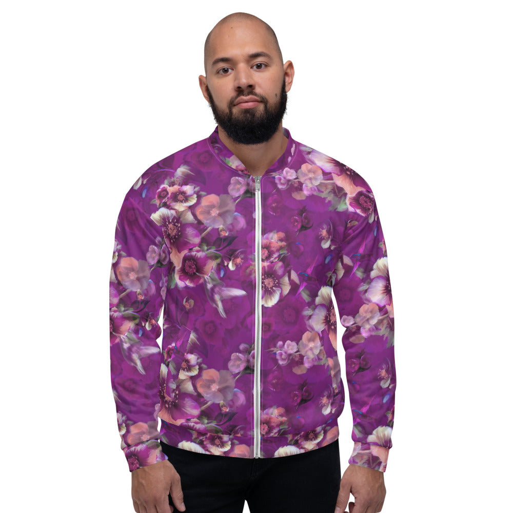 Moody flowers – Unisex Bomber Jacket