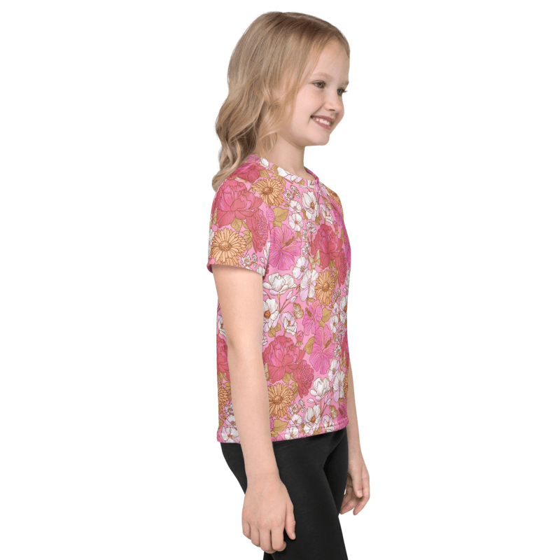 Apple cherry flowers - Kids crew neck t-shirt