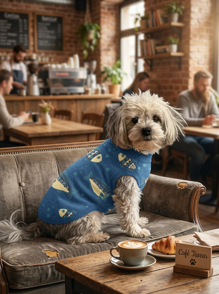 Fishtank – Knitted pet sweater