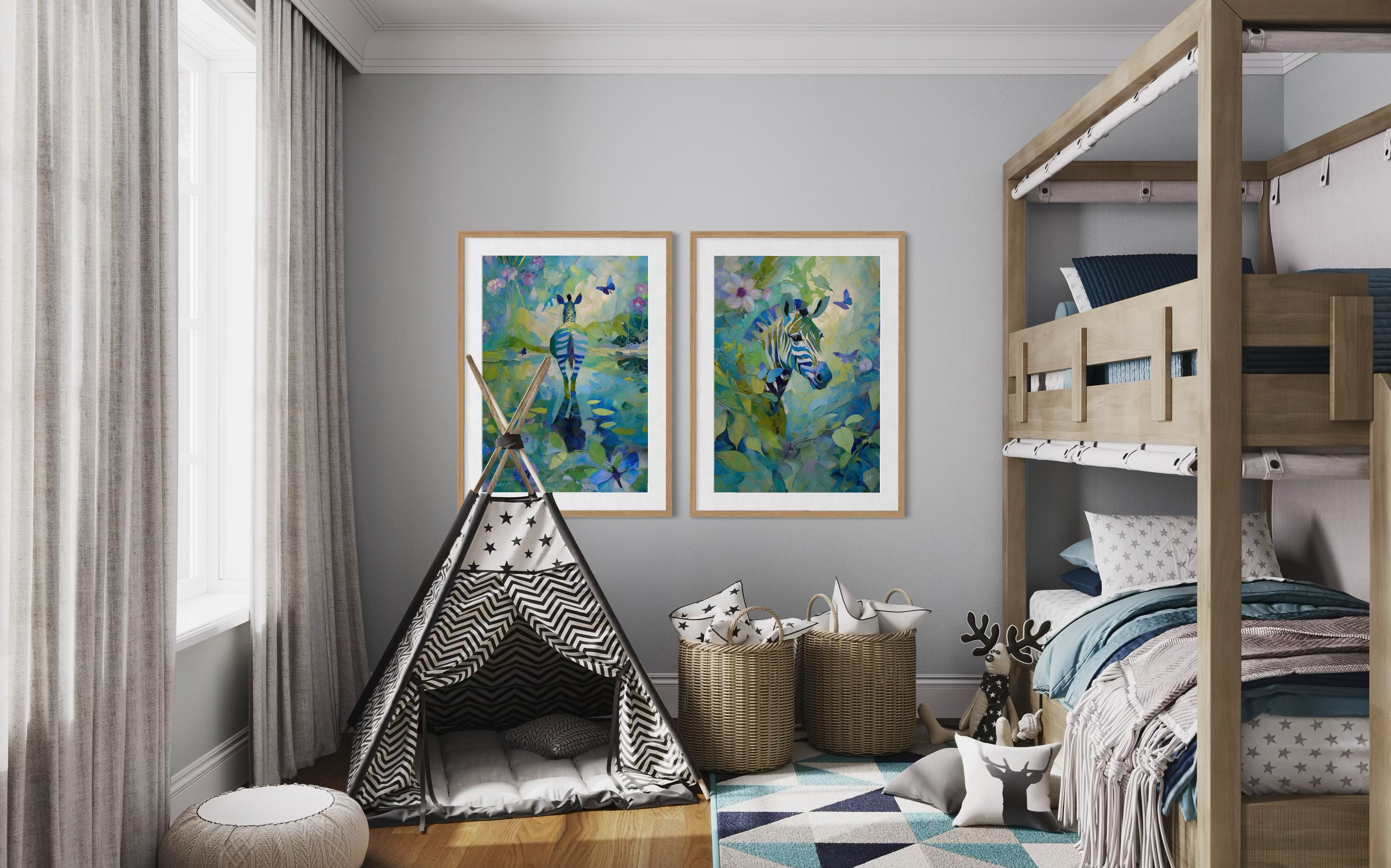 Zebranight – Enhanced Matte Paper Poster (in)