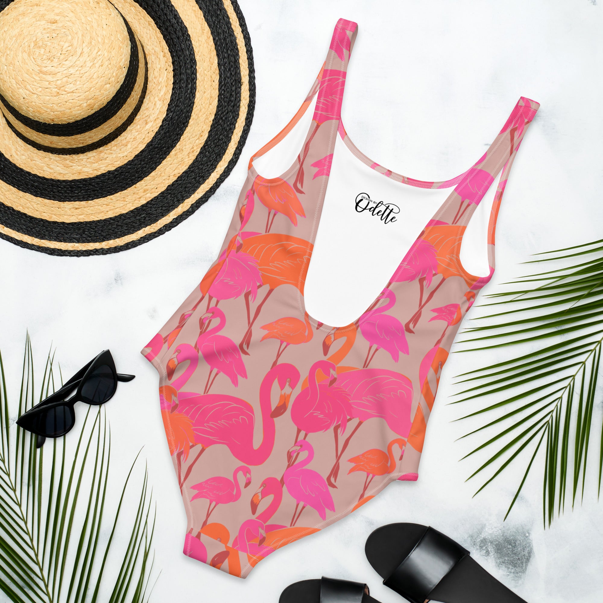 Flamingo party - One-Piece Swimsuit