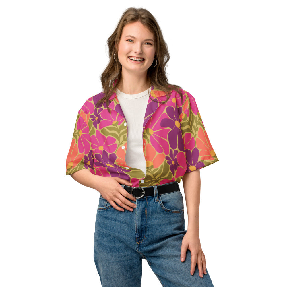 Happy 70s - Unisex button shirt