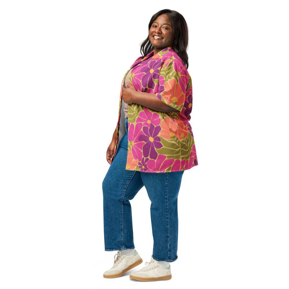 Happy 70s - Unisex button shirt