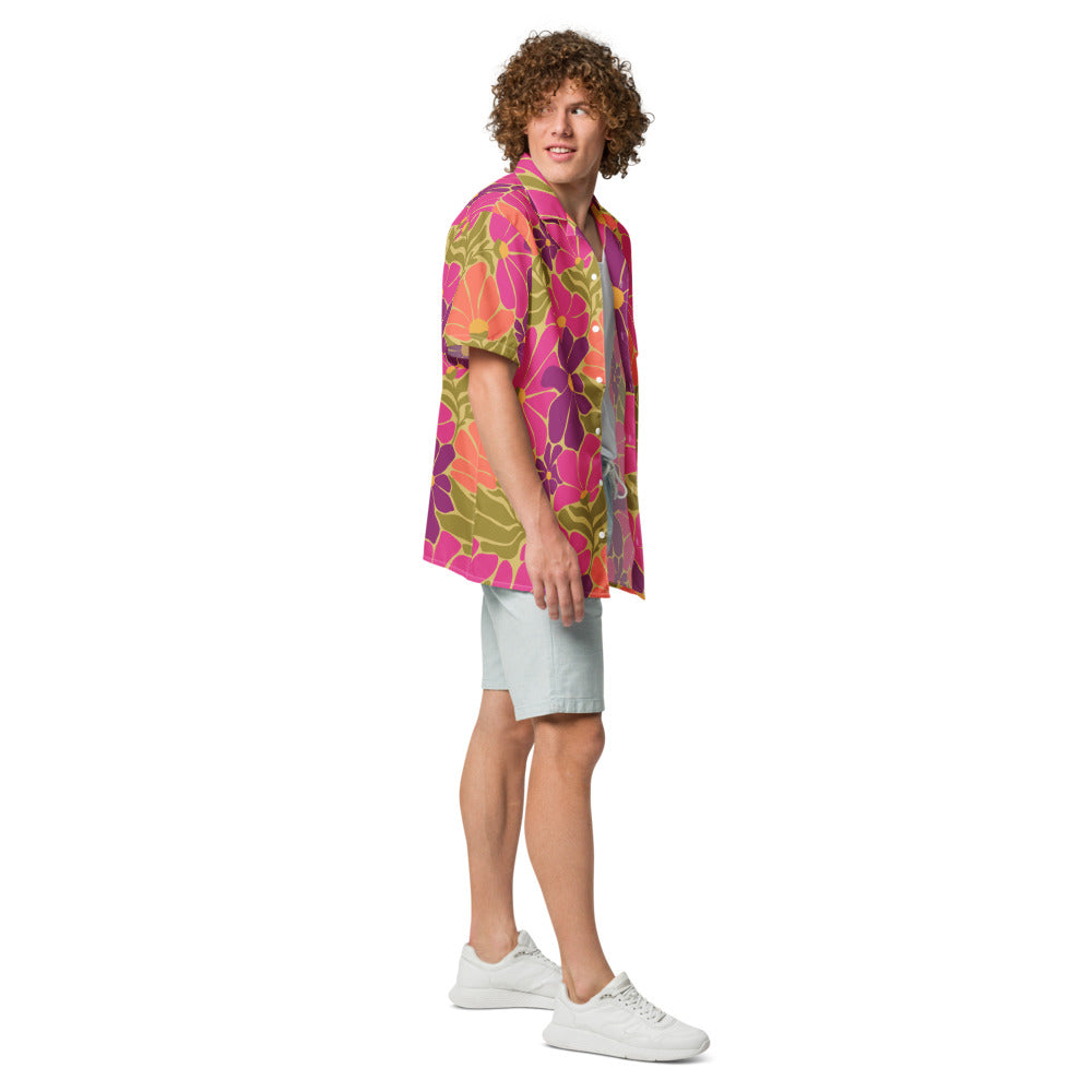 Happy 70s - Unisex button shirt