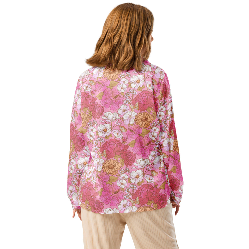 Apple cherry flowers – Women’s long sleeve pajama top