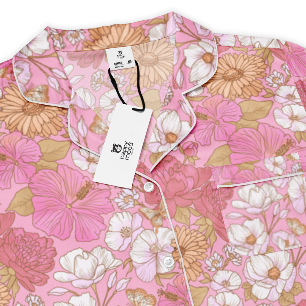 Apple cherry flowers – Women’s long sleeve pajama top