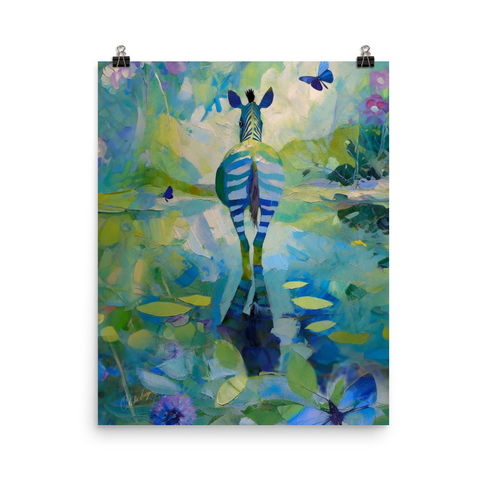 Zebranight – Enhanced Matte Paper Poster (in)