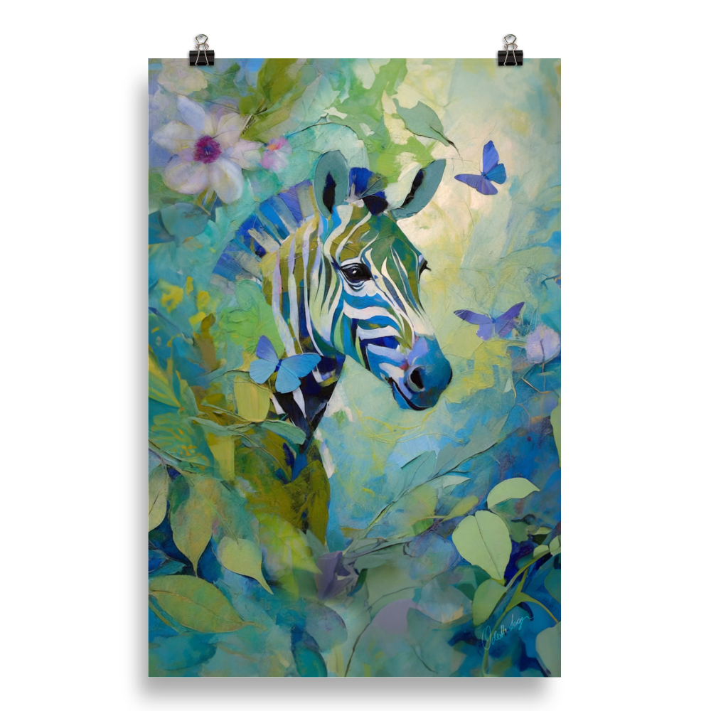 Zebranight – Enhanced Matte Paper Poster (in)