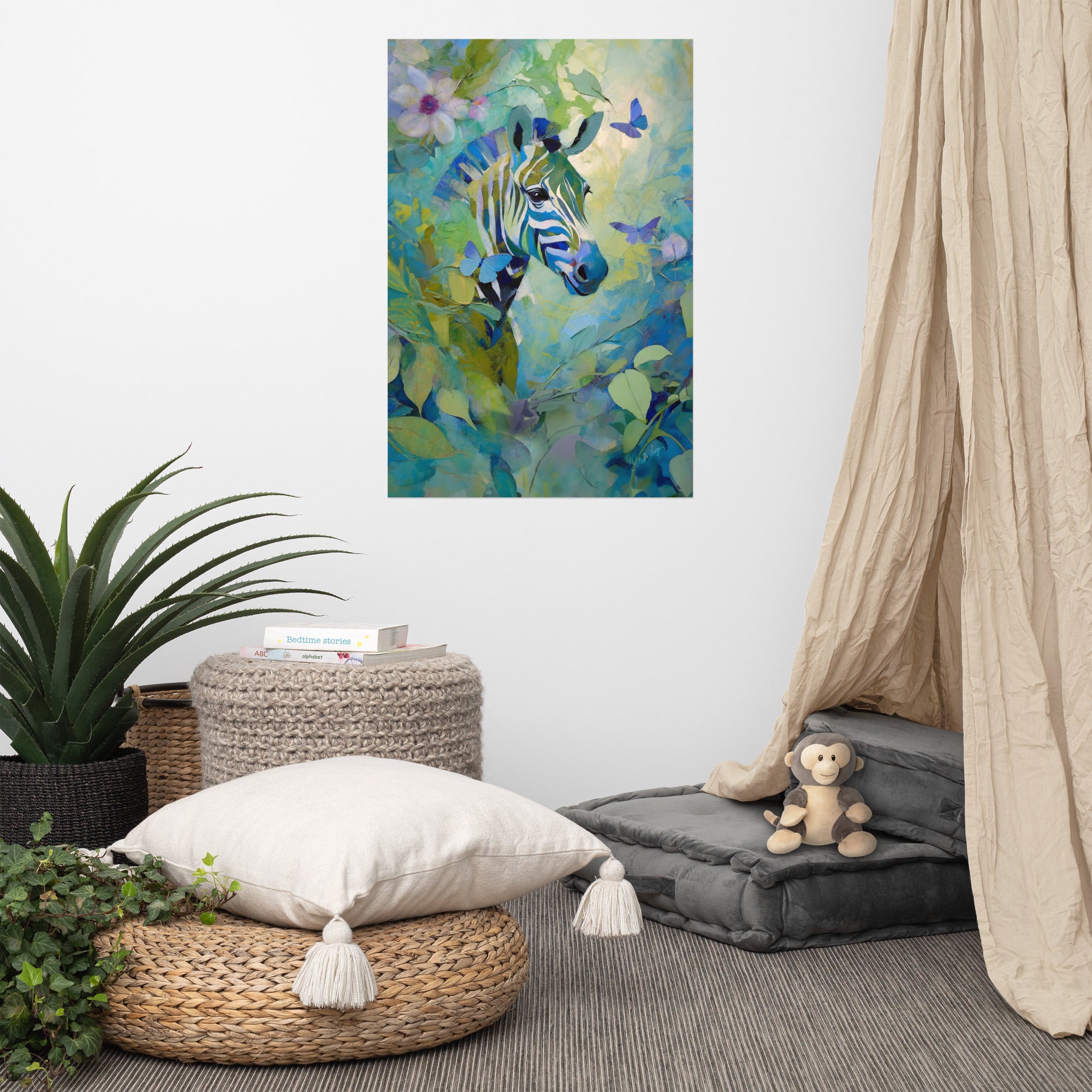 Zebranight – Enhanced Matte Paper Poster (in)