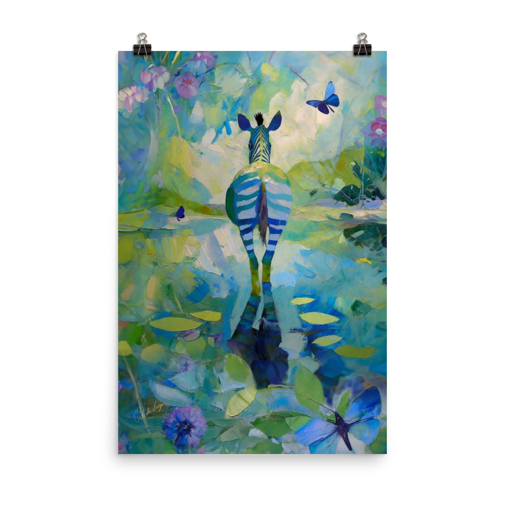 Zebranight – Enhanced Matte Paper Poster (in)