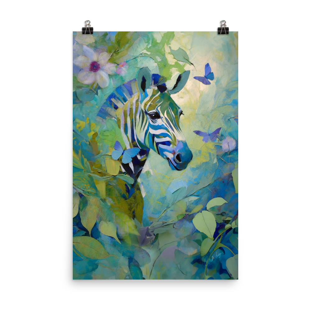 Zebranight – Enhanced Matte Paper Poster (in)