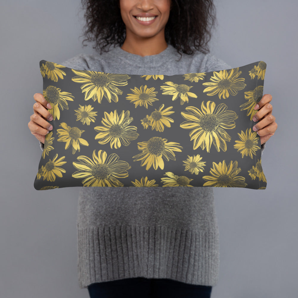 Golden flowers – Basic Pillow