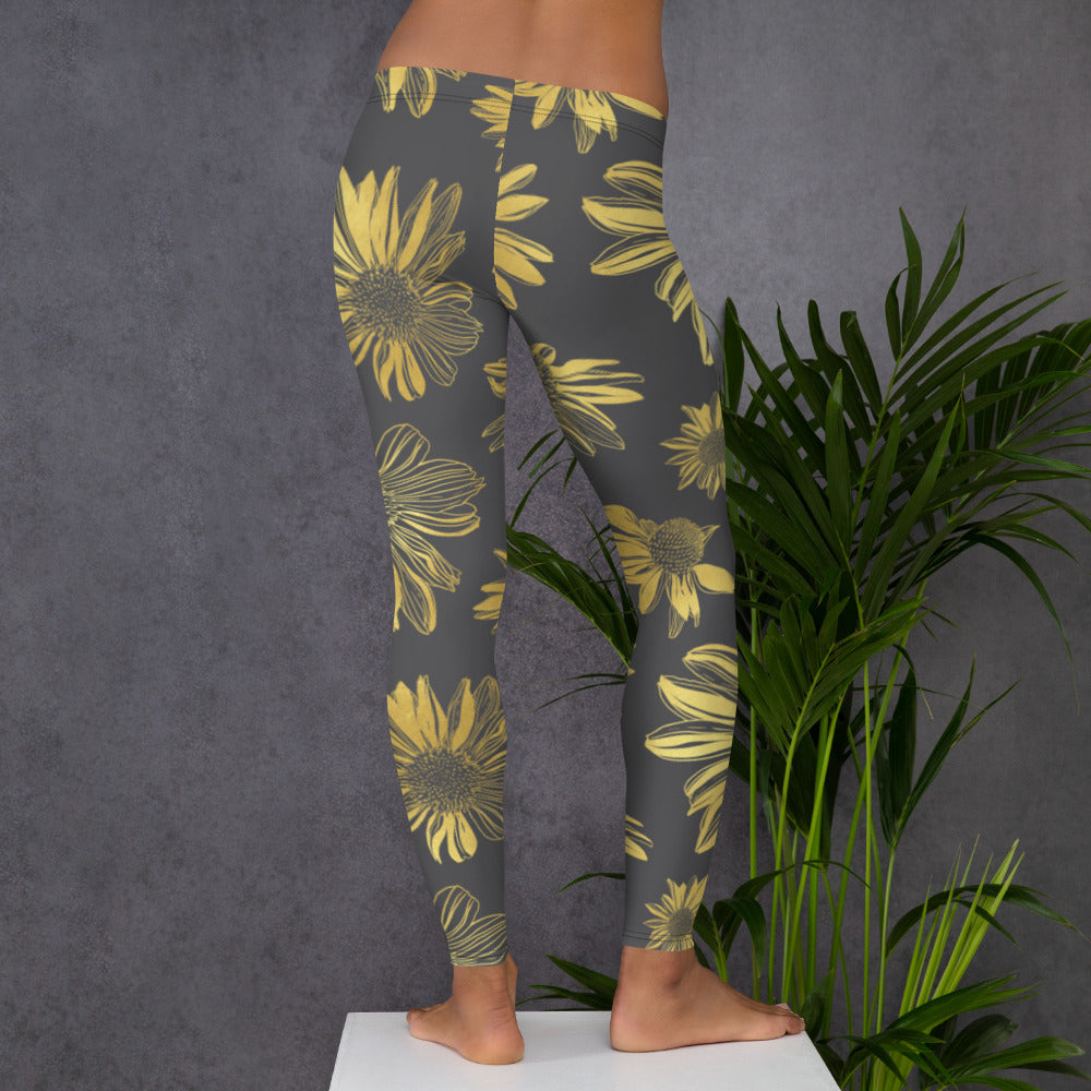 Leggings - Golden flowers