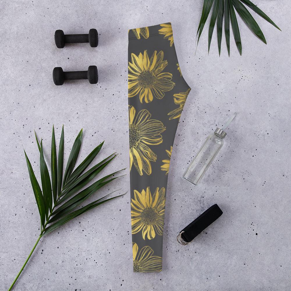 Leggings - Golden flowers