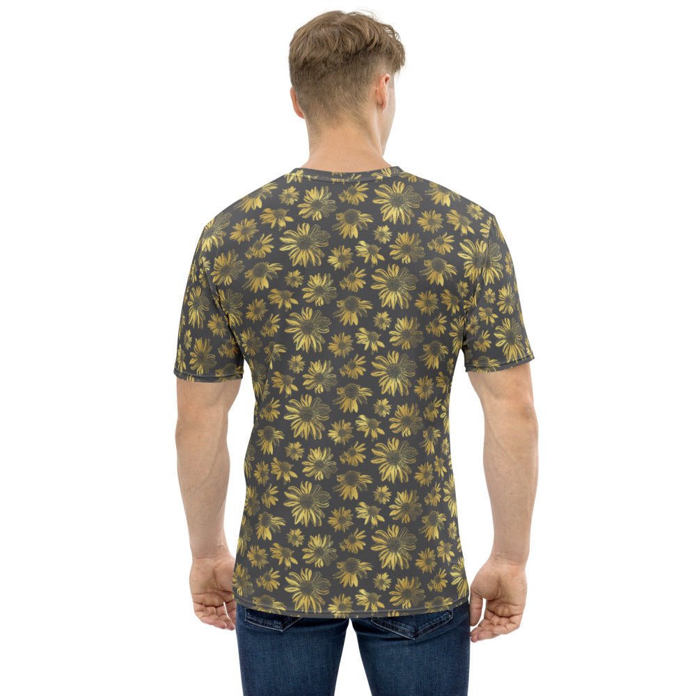 Men's T-shirt - Golden flowers