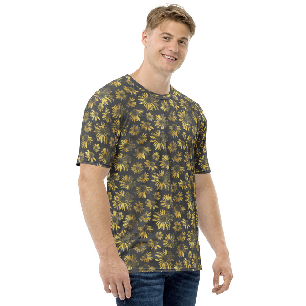 Men's T-shirt - Golden flowers