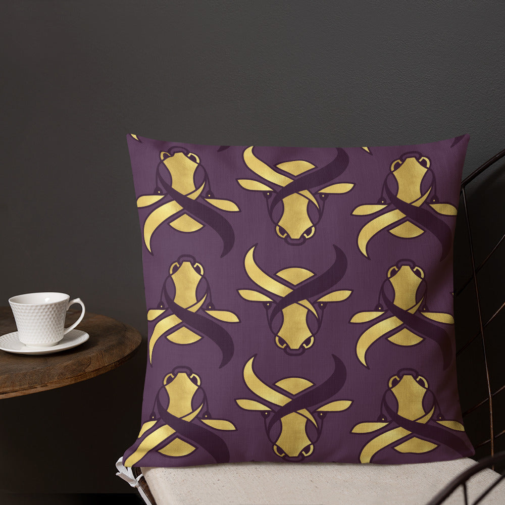 Premium Pillow - Golden Ox by Odette Lager