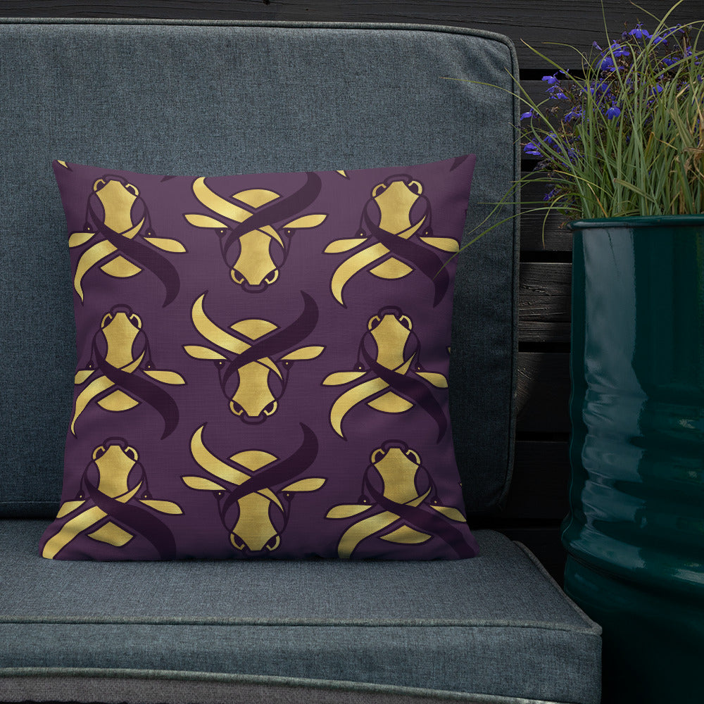 Premium Pillow - Golden Ox by Odette Lager