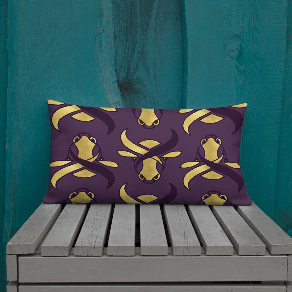 Premium Pillow - Golden Ox by Odette Lager
