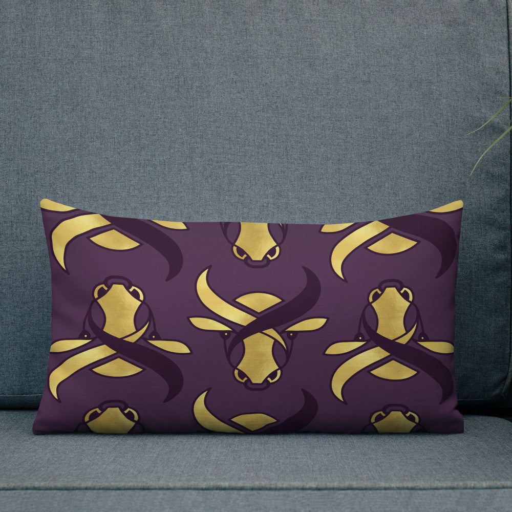Premium Pillow - Golden Ox by Odette Lager