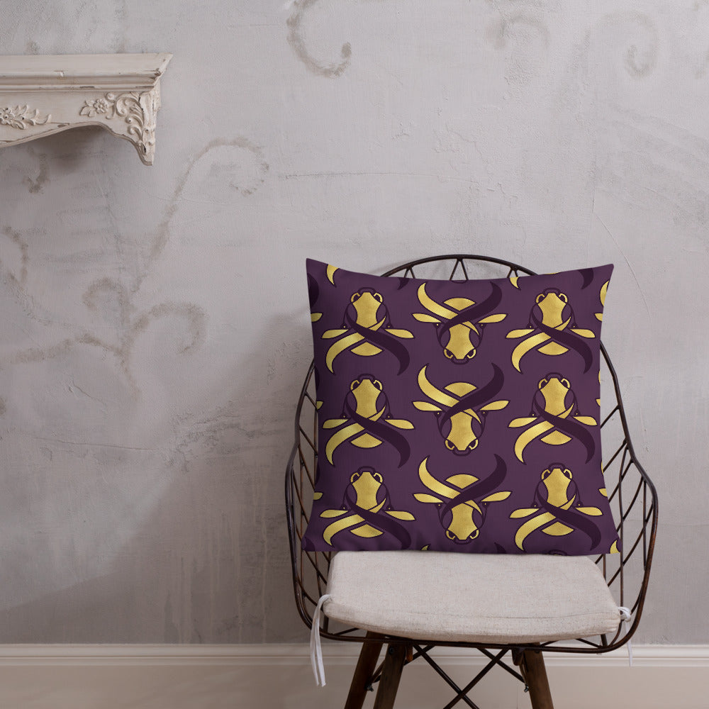 Premium Pillow - Golden Ox by Odette Lager