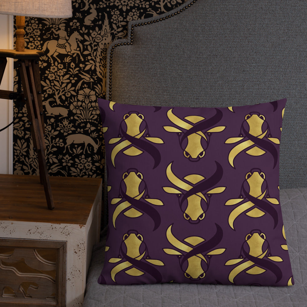Premium Pillow - Golden Ox by Odette Lager