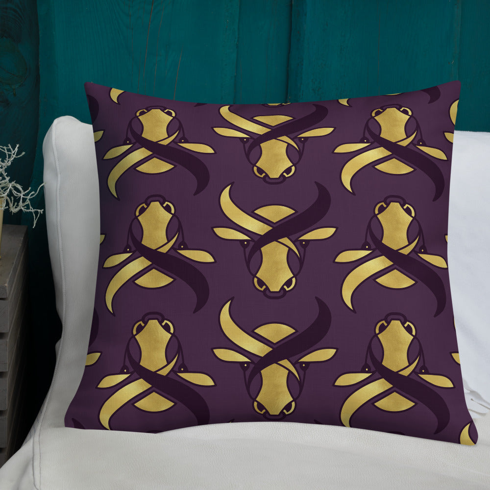 Premium Pillow - Golden Ox by Odette Lager