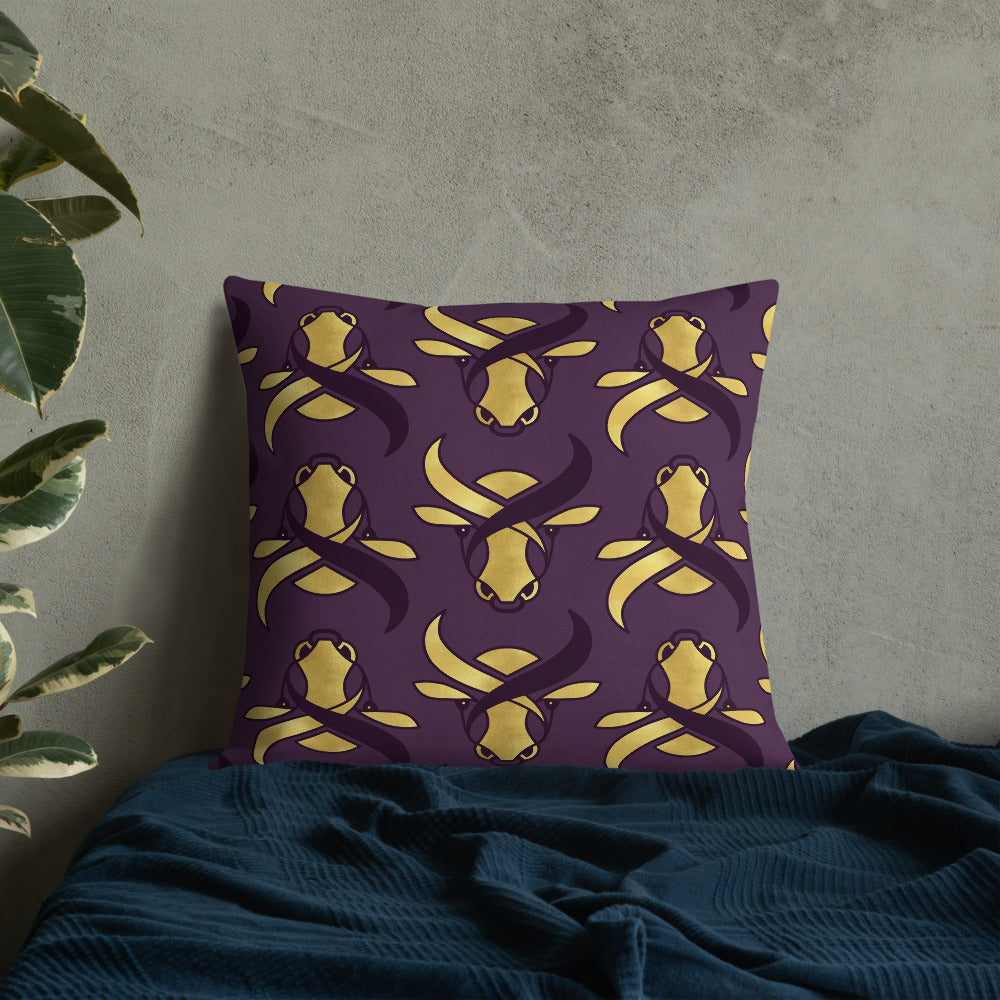 Premium Pillow - Golden Ox by Odette Lager