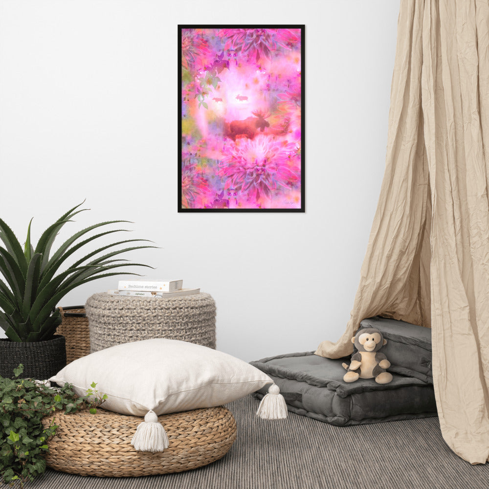 Framed poster - Fairytailmoose and friends