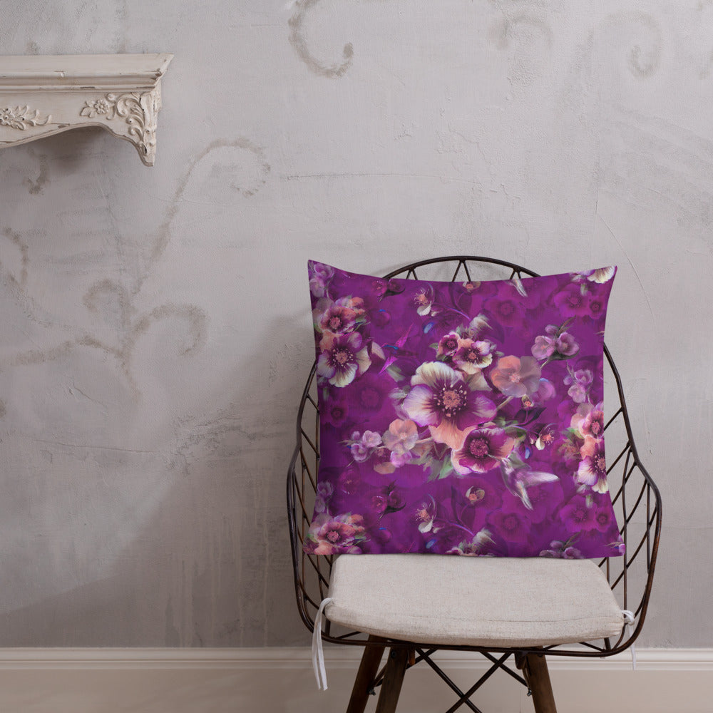 Moody florals – Premium Pillow