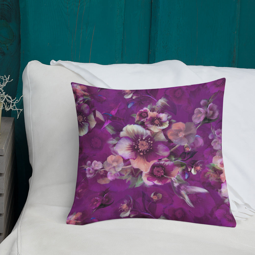 Moody florals – Premium Pillow