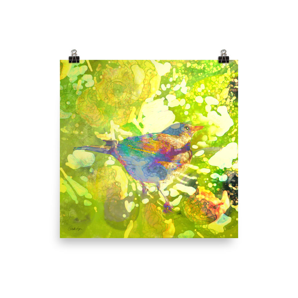 Happy Blackbird - Poster