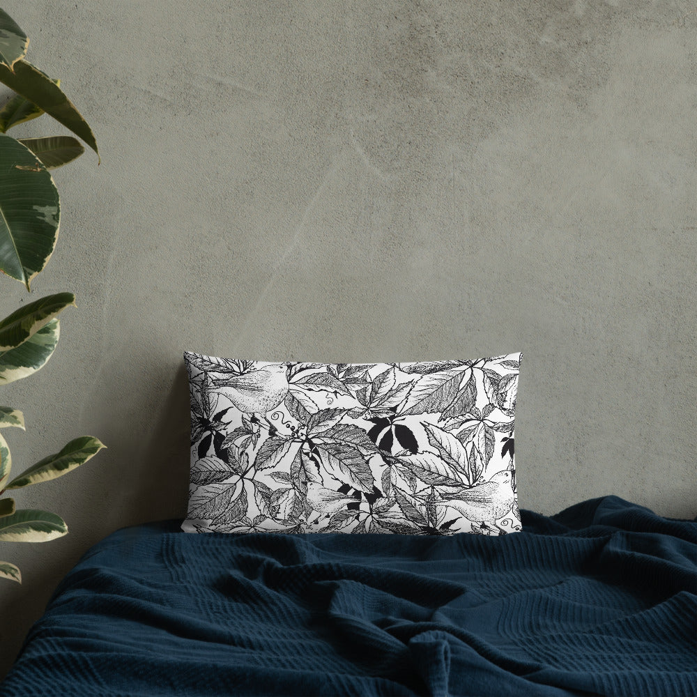 Premium Pillow - Black&White birds