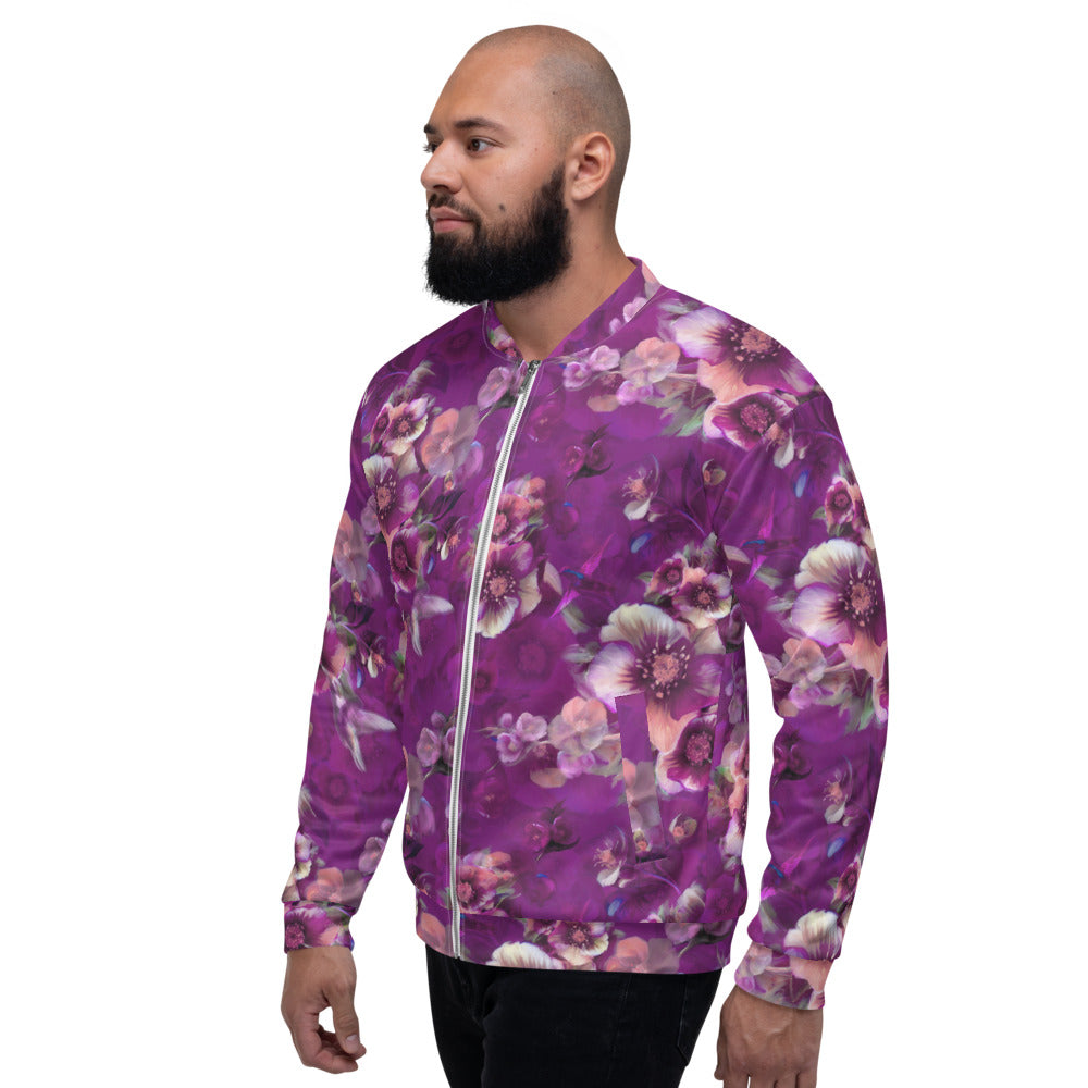 Moody flowers – Unisex Bomber Jacket