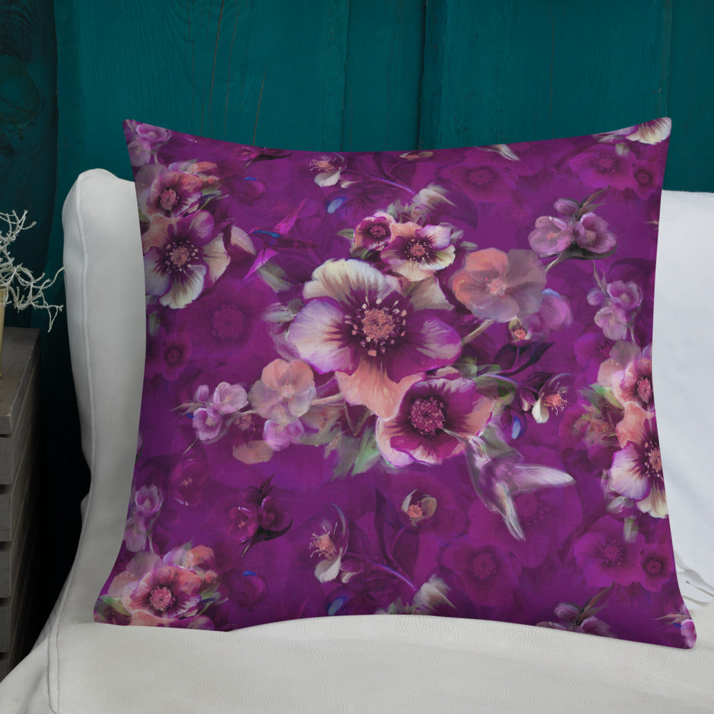 Moody florals – Premium Pillow