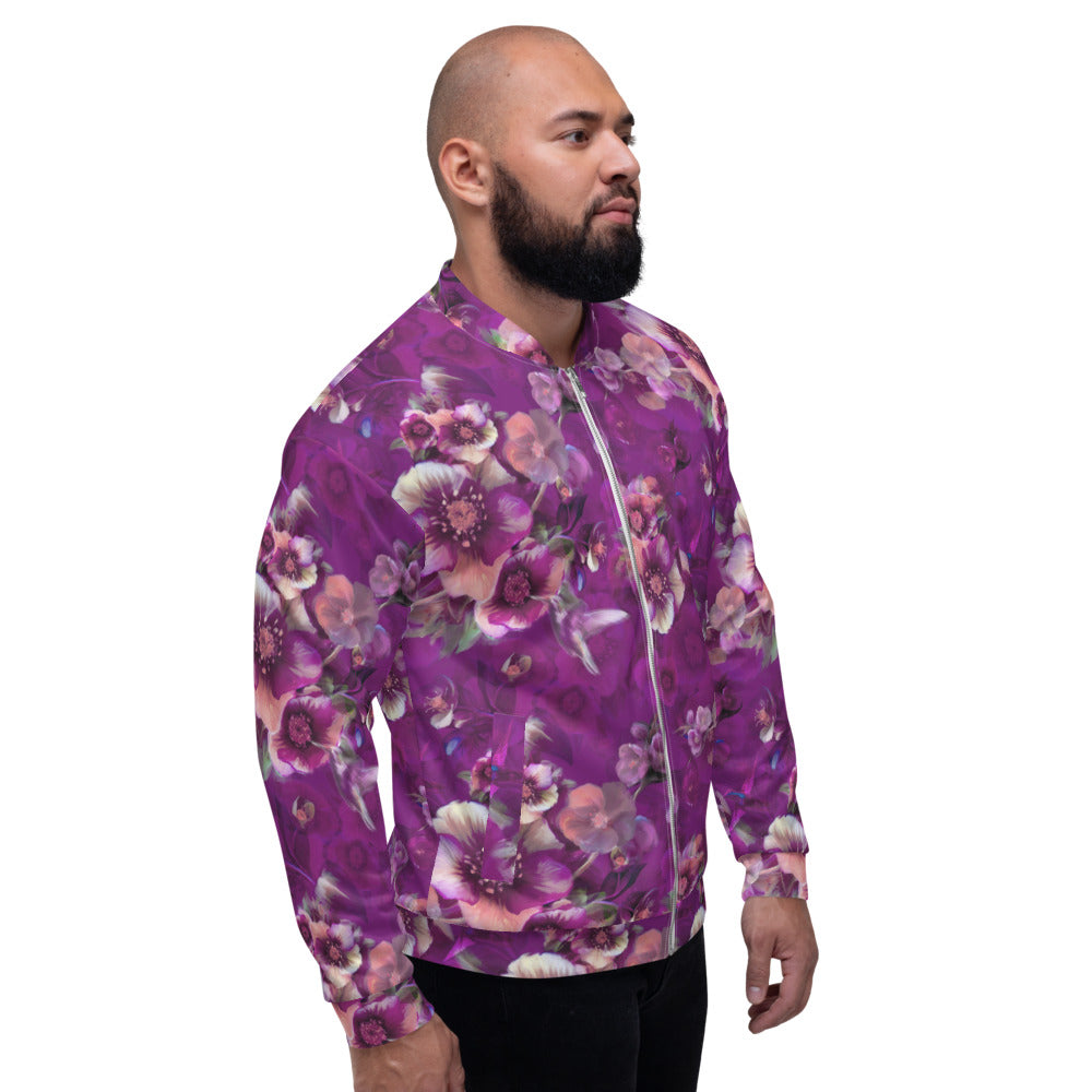 Moody flowers – Unisex Bomber Jacket
