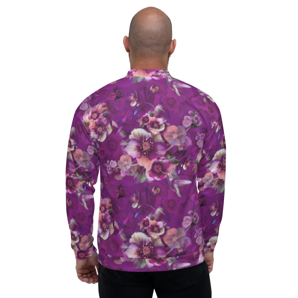 Moody flowers – Unisex Bomber Jacket